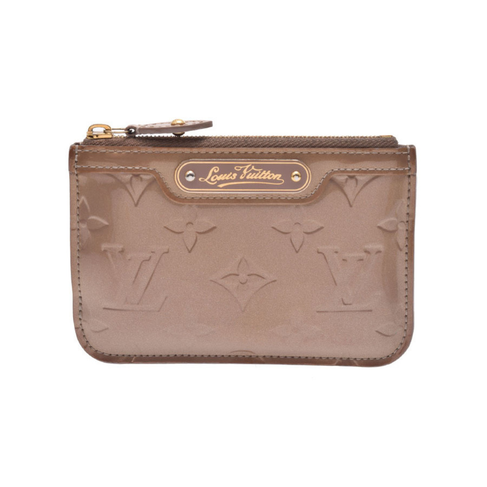 Louis Vuitton Vernis Patent Pochette Beige Poudre Wallet